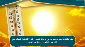 هل ينتظرك هبوط مفاجئ في درجات الحرارة غدًا الثلاثاء؟ تعرف على تفاصيل توقعات الطقس كاملة